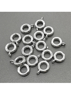 Бейл неразъемный, 8*11 мм, родий