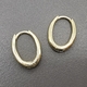 Серьги овал, 13*17 мм, позолота