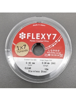 Тросик Flexy7, 0.4 мм, 10 метров, серый