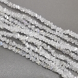 Бусина стеклянная крошка, прозрачный с переливами, 2.6 мм, нитка 25 см