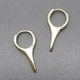 Серьги капля, 13*25*2.6 мм, позолота