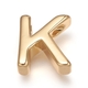 Бусина Буква K, 8.5*6 мм, позолота