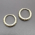 Серьги кольца узоры, 18*4 мм, позолота