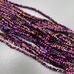 Бусина стеклянная крошка, фиолетовая, 3*4 мм
