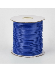 Шнур вощеный из полиэстера, 0.8 мм, синий