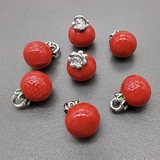 Подвеска Личи, 12*9 мм, родий