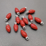 Подвеска морковь, 11*4.5 мм, родий