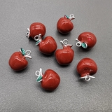 Подвеска яблоко, 11*8 мм, родий