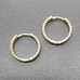 Серьги кольца линии, 18*3.5 мм, позолота