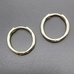 Серьги кольца, конго, 20*2 мм, позолота