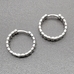 Серьги кольца линии, 18*3.5 мм, родий, тип1