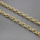 Цепь разъемная, гладкий Овал Deluxe, 7*8.5 мм, позолота, 10 см