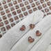Подвеска бусина сердце, коричневый, 7*8 мм
