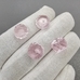 Бусина стеклянная Граненный рондель, розовый, 12.5*7.5 мм