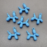 Подвеска Пудель, с эмалью, голубой, 15*16 мм, тип1