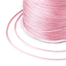 Шнур вощеный из полиэстера, 0.8 мм, розовый