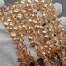 Бусина стеклянная Граненный клевер, золотистый, 8 мм, 5 шт