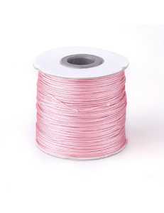 Шнур вощеный из полиэстера, 0.8 мм, розовый