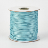 Шнур вощеный из полиэстера, 0.8 мм, голубой
