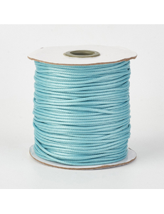 Шнур вощеный из полиэстера, 0.8 мм, голубой