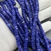 Бусины Рондели ракушек, синий, крашеные, 6 мм
