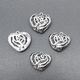 Коннектор сердце, 18*16 мм, родий