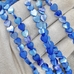 Бусина Сердце Перламутр, синий, 6 мм, 5 шт
