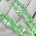 Бусина Сердце Перламутр, зеленый, 6 мм