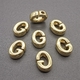 Бусина Буква G, 8.5*6.5 мм, позолота