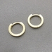 Серьги кольца, конго, 14*2.4 мм, позолота