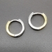Серьги кольца, конго, 14*2.4 мм, биколор
