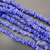 Бусины Ракушек, синий, 6-10 мм, тип1