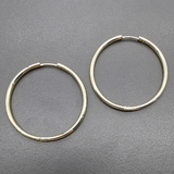 Серьги кольца, 40*2.5 мм, позолота