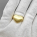 Кольцо сердце, 14*22 мм, позолота