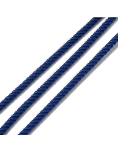 Шнур Витой из полиэстера, 3 мм, синий