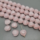 Бусины Сердце Розовый Кварц, гладкий, 16 мм, тип1