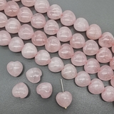 Бусины Сердце Розовый Кварц, гладкий, 14 мм