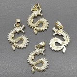 Подвеска дракон, 19*14 мм, позолота