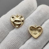 Подвеска Сердце 3D, 15*15.5 мм, позолота