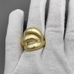 Кольцо Объемное матовое, 27*25 мм, позолота