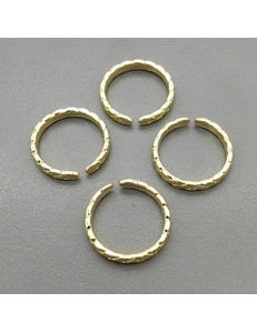 Кольцо на фалангу, 17*3 мм, позолота