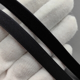 Односторонняя бархатная лента, 12 мм, черная