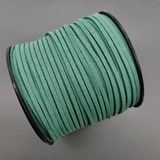 Шнур из замши, 3 мм, зеленый