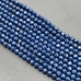 Бусины Фианит, граненный, синий, 3 мм