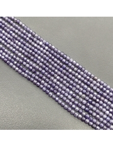 Бусины Фианит, граненные, фиолетовый, 2 мм, тип1