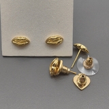 Серьги губы, 10*5 мм, позолота