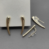 Серьги линия, 23*4.5 мм, позолота
