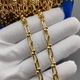 Цепь неразъемная овальный Deluxe, 13.5*5.5 мм, позолота, 10 см