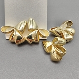 Серьги бант, 23*19 мм, позолота