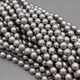 Жемчуг Майорка, серый, 10 мм, глянцевый